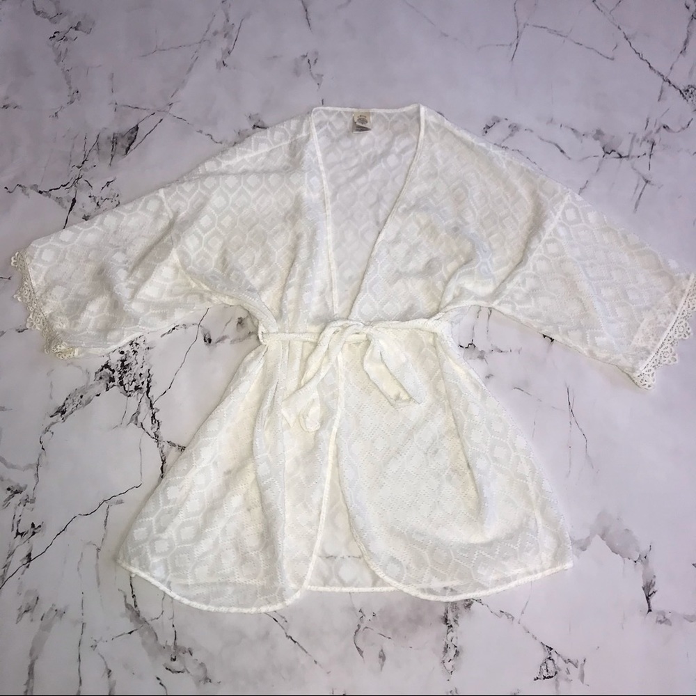 In Bloom by Jonquil Robe Off White / White Size XL